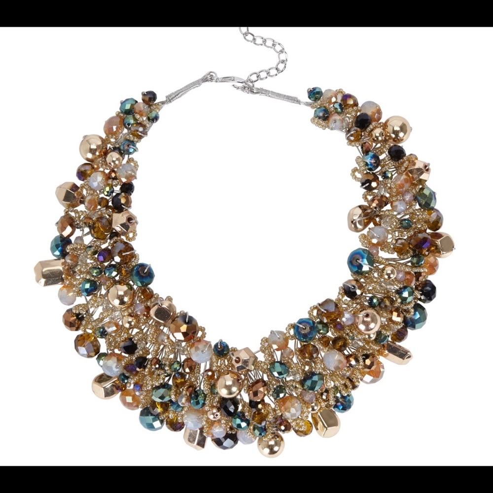 Bold Beaded Statement Necklace